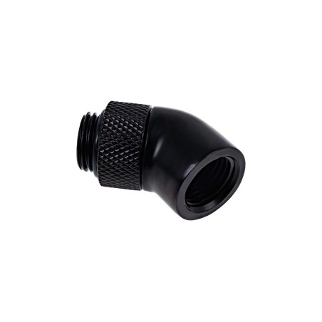 Alphacool Raccordo a 45° G1/4 M/F  - Deep Black - Eiszapfen