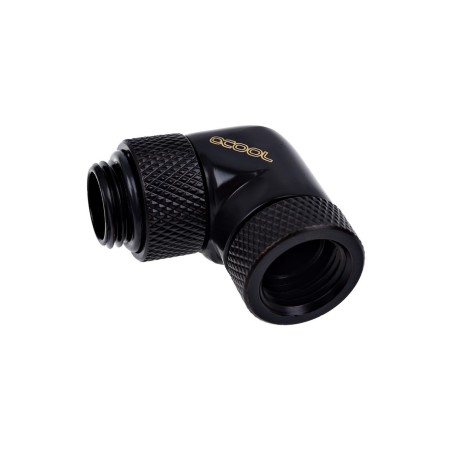Alphacool raccordo 90° snodato M/F da 1/4G  a 1/4G - deep black - Eiszapfen