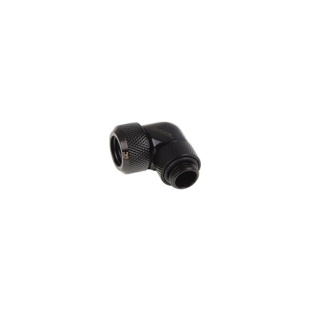 Alphacool Eiszapfen Raccordo 90° Ruotabile per tubo rigido 10/13 mm - Black