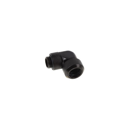 Alphacool Eiszapfen Raccordo 90° Ruotabile per tubo rigido 10/13 mm - Black