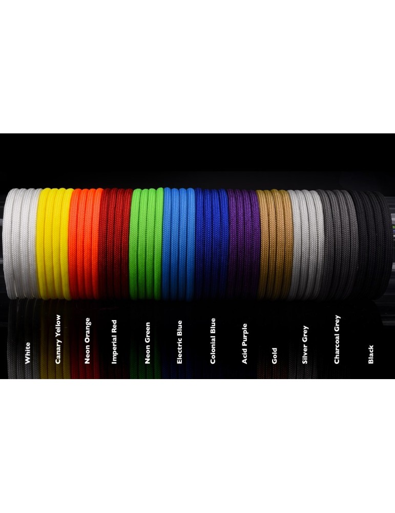 Alphacool AlphaCord Sleeve 4mm- 3,3m White (Paracord 550 Typ 3)  Alphacool - 3