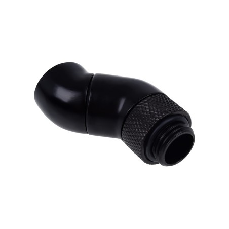 Alphacool Adattatore Angolato 2x45° ruotabile - G1/4'' M/F - Black - Eiszapfen