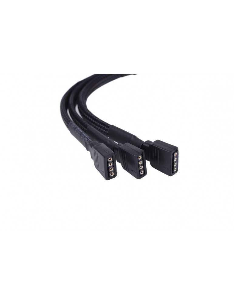 Alphacool Cavo Splitter RGB 4 pin a 3 x 4 pin 60cm - Black Alphacool - 3