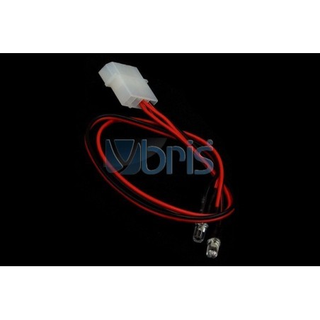 LED 3mm twin ultra bright RED Ybris-Cooling - 1