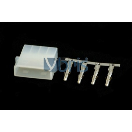 Molex Femmina  bianco (1 pz) Ybris-Cooling - 1