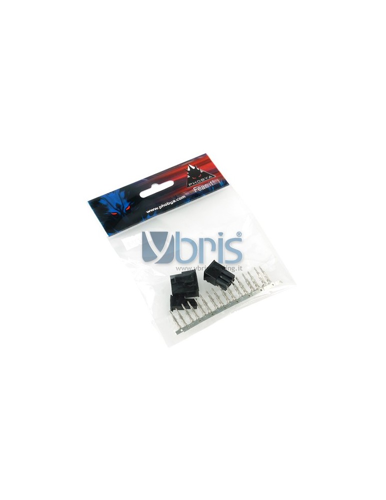 Phobya VGA Power Connector 6+2Pin male incl. 8 Pins - 2 pcs Black Mod/Smart - 6