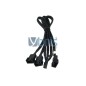 Phobya Y-cable 4Pin PWM to 3x 4Pin PWM 30cm  black