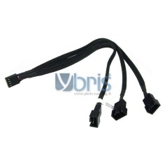 Phobya Y-cable 4Pin PWM to 3x 4Pin PWM 30cm  black Phobya - 6