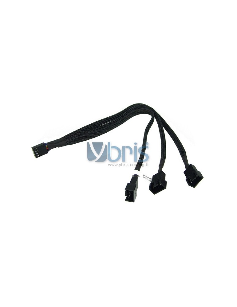 Phobya Y-cable 4Pin PWM to 3x 4Pin PWM 30cm  black Phobya - 6