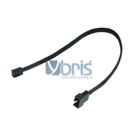 Phobya adaptor 4Pin PWM plug  3Pin femmina 30cm - black Phobya - 1