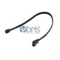 Phobya adaptor 4Pin PWM plug  3Pin femmina 30cm - black