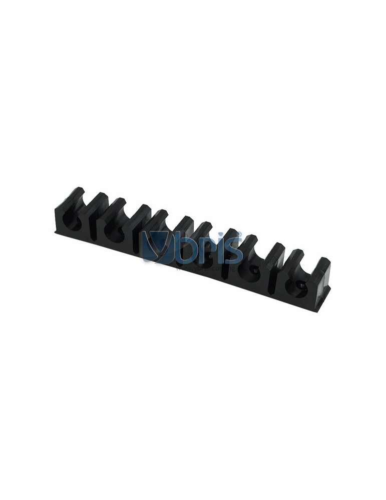 terminal strip black 13mm (10x1,5mm) 6 clips Phobya - 1