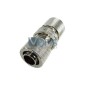 Raccordo passaparete compressione Tubo 13/16 Silver Nikel