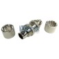 Raccordo passaparete compressione Tubo 13/16 Silver Nikel