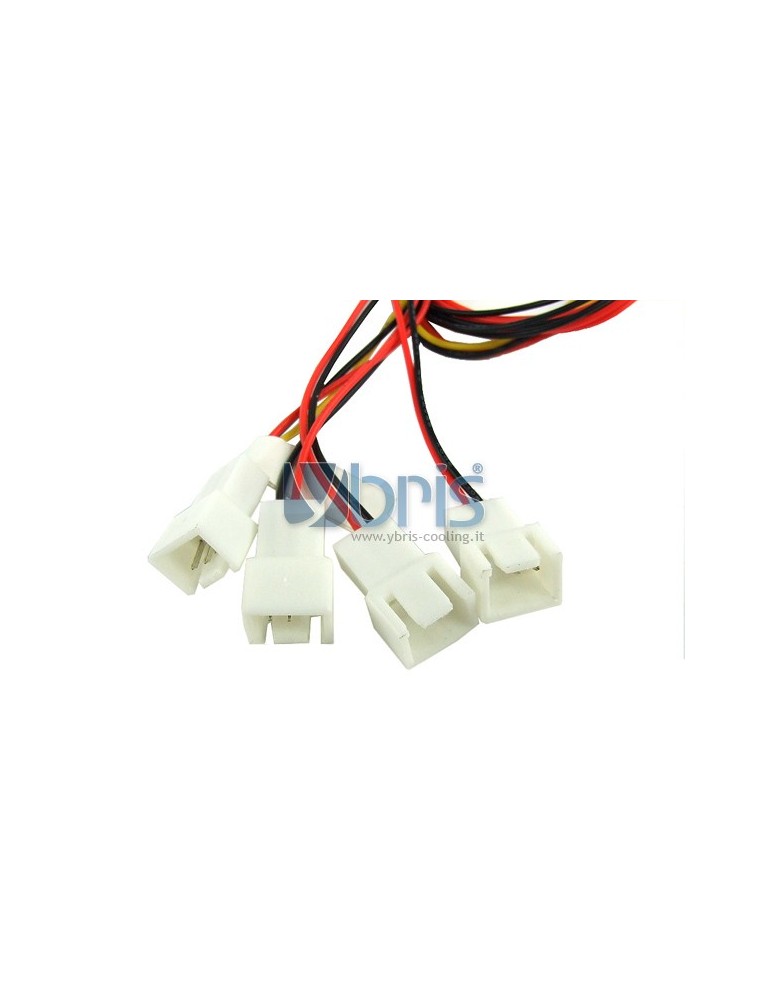 Y-cable 3Pin Molex to 4x 3Pin Ybris-Cooling - 3