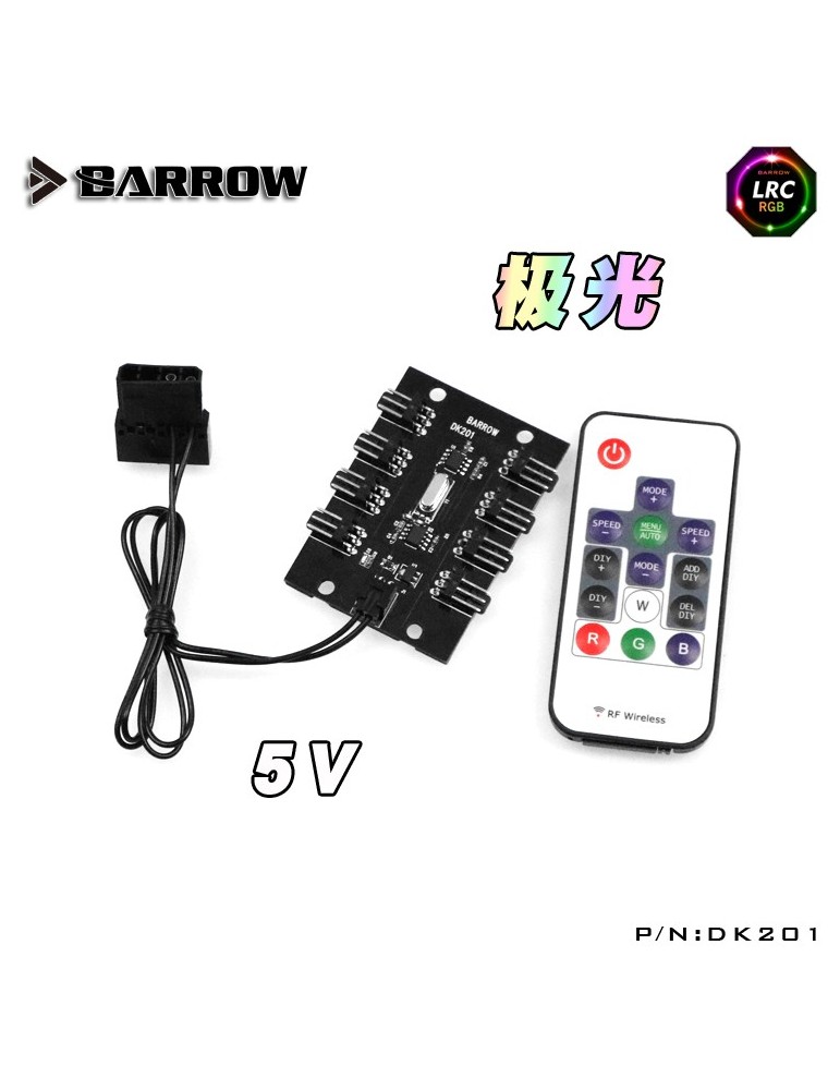 Barrow RGB Aurora Controller 5V 3-pin 8 canali DK201 BARROW - 1