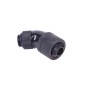 Alphacool 16/10 compression fitting 45° revolvable G1/4'' - Black