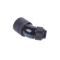 Alphacool 16/10 compression fitting 45° revolvable G1/4'' - Black