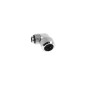 Alphacool Eiszapfen Raccordo 90° Ruotabile per tubo rigido 13/16 mm - Chrome