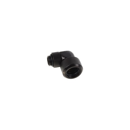 Alphacool Eiszapfen Raccordo 90° Ruotabile per tubo rigido 13/16 mm - Deep Black