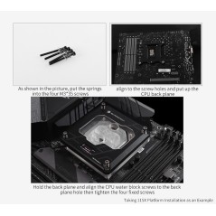 BARROWCH CPU Waterblock D-RGB con Digital Display Intel 115X/X99/X299 - FBLTFHI-04N V2 BARROWCH - 9