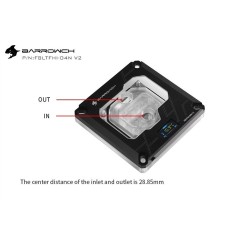 BARROWCH CPU Waterblock D-RGB con Digital Display Intel 115X/X99/X299 - FBLTFHI-04N V2 BARROWCH - 7