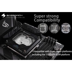 BARROWCH CPU Waterblock D-RGB con Digital Display Intel 115X/X99/X299 - FBLTFHI-04N V2 BARROWCH - 8