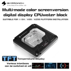 BARROWCH CPU Waterblock D-RGB con Digital Display Intel 115X/X99/X299 - FBLTFHI-04N V2 BARROWCH - 3