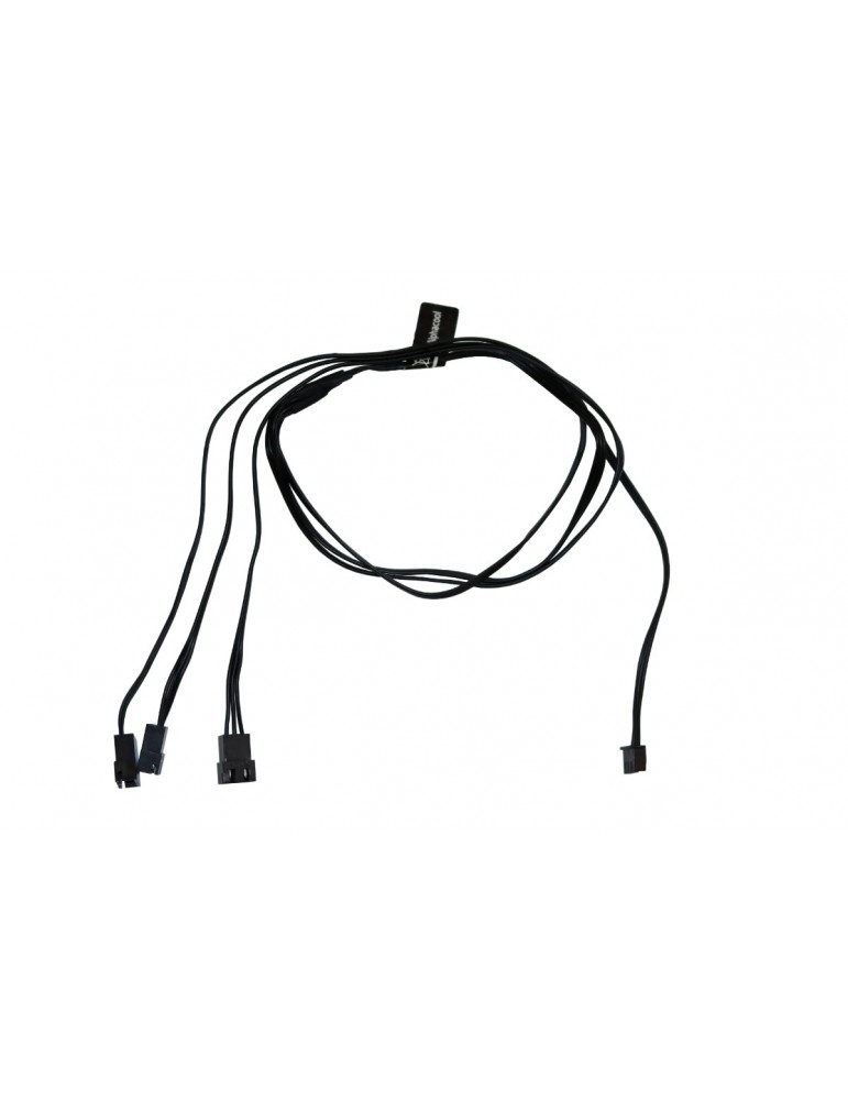 Alphacool Splitter D-RGB 3 x  3 pin JST male connector 60cm - black  Alphacool - 2