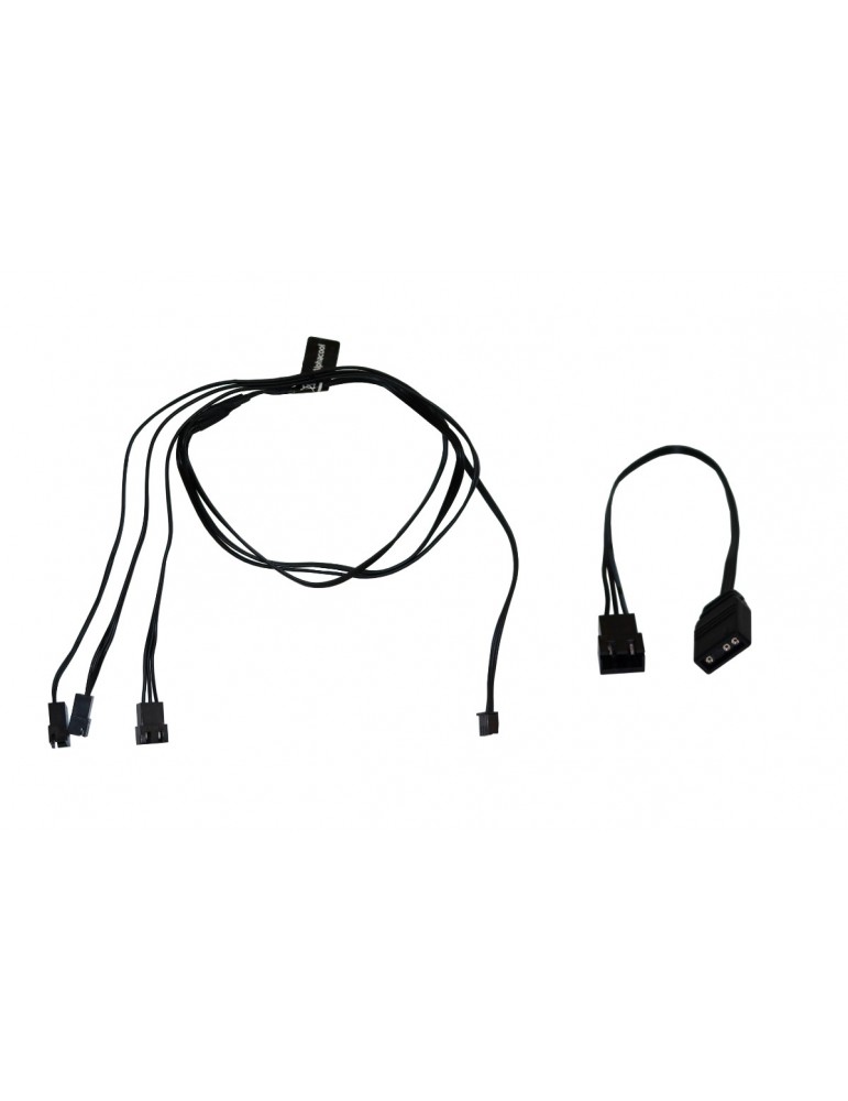 Alphacool Splitter D-RGB 3 x  3 pin JST male connector 60cm - black  Alphacool - 1