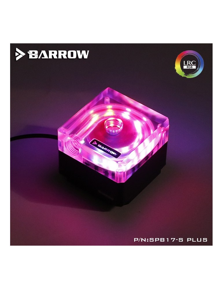 Barrow SPB17-S Plus Pompa PWM 17W RGB Nero/Trasparente BARROW - 1