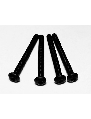 Viti acciaio M3 x 30 mm Black - 4 pcs