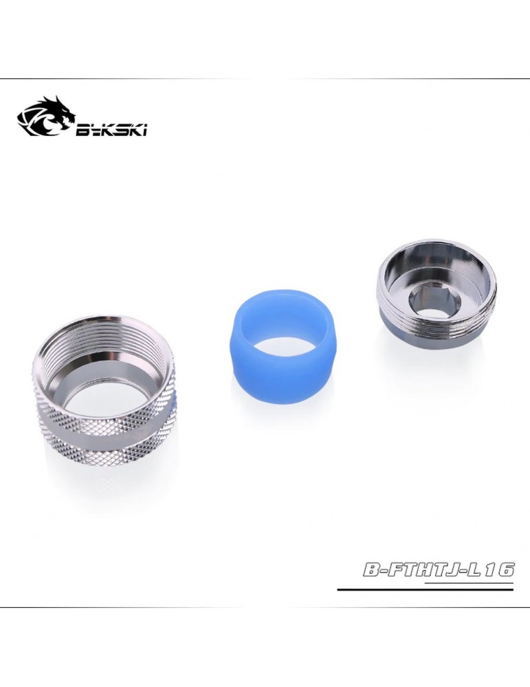 Bykski Raccordo a compressione per tubo rigido 12/16 anti-sfilamento Nickel (B-FTHTJ-L16) Bykski - 3