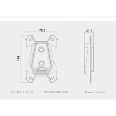 Bykski Waterblock AMD - CPU-XPR-B-M-V2 AMD D-RGB Bykski - 3