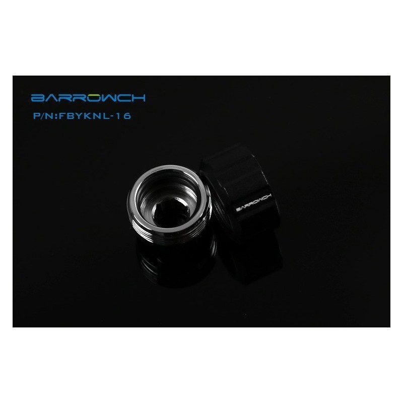 Barrowch Raccordo per tubo rigido 12/16 (Helm Edition) - FBYKNL-16 BK - Black Barrowch Raccordo per tubo rigido 12/16 (Helm Edition) - FBYKNL-16 BK - Black