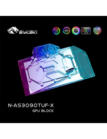 Bykski Waterblock GPU RTX 3080 / 3090 ASUS TUF (incl. Backplate)  N-AS3090TUF-X