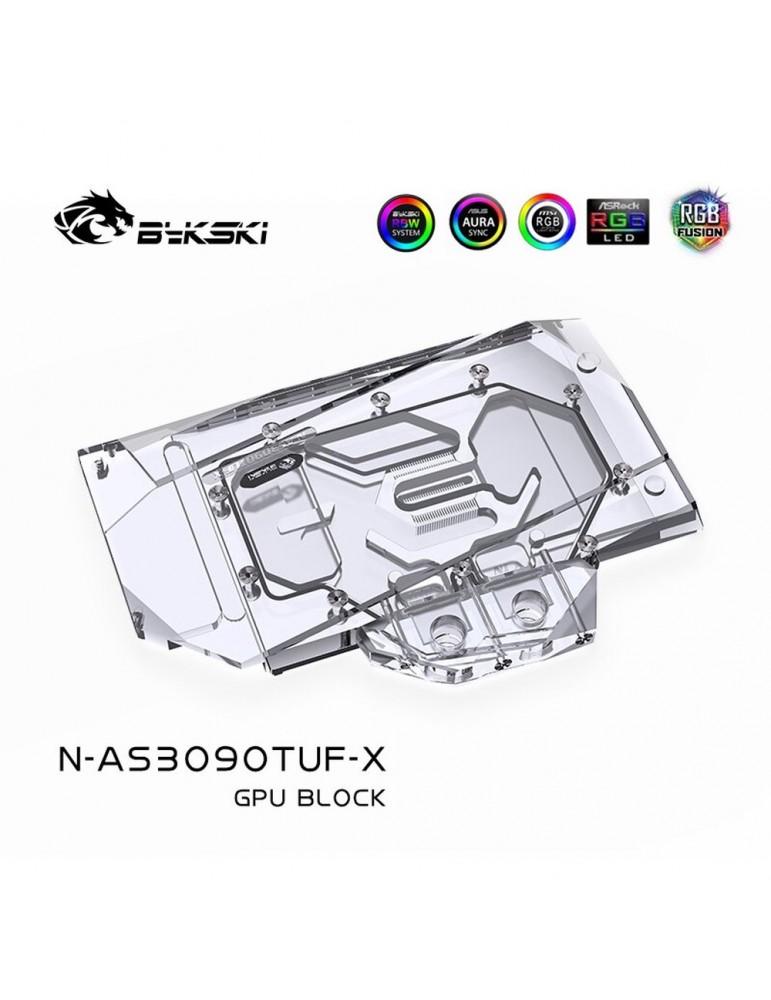 Bykski Waterblock GPU RTX 3080 / 3090 ASUS TUF (incl. Backplate)  N-AS3090TUF-X Bykski - 5