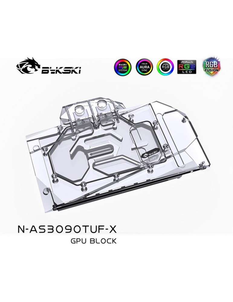 Bykski Waterblock GPU RTX 3080 / 3090 ASUS TUF (incl. Backplate)  N-AS3090TUF-X Bykski - 2