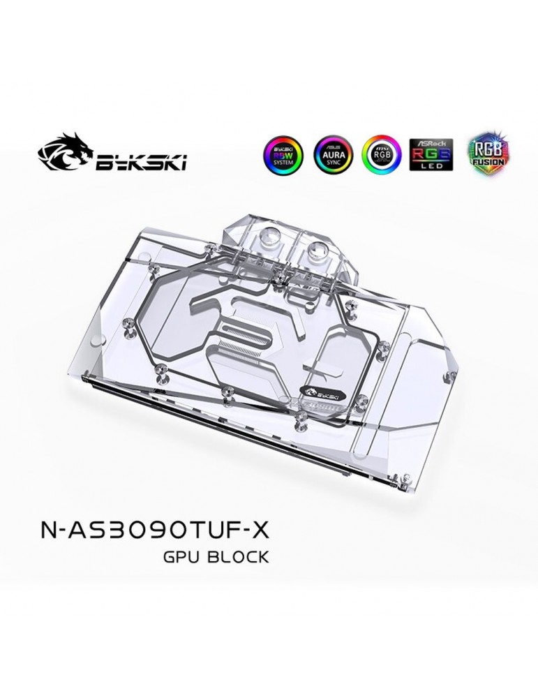 Bykski Waterblock GPU RTX 3080 / 3090 ASUS TUF (incl. Backplate)  N-AS3090TUF-X Bykski - 4
