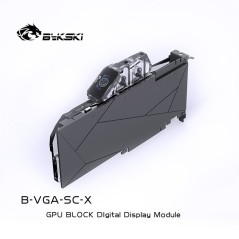 Bykski GPU Terminal con schermo LCD e Sensore di Temperatura - Clear - Acrilico - B-VGA-SC-X Bykski - 3