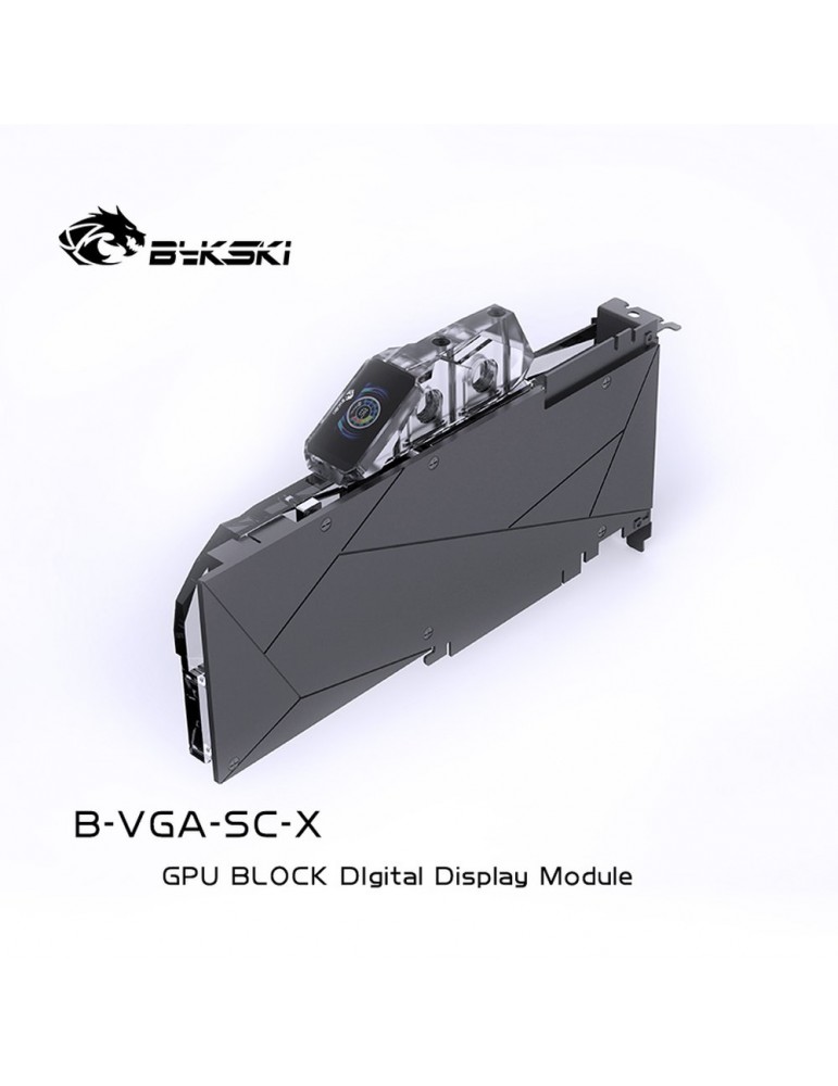 Bykski GPU Terminal con schermo LCD e Sensore di Temperatura - Clear - Acrilico - B-VGA-SC-X Bykski - 3