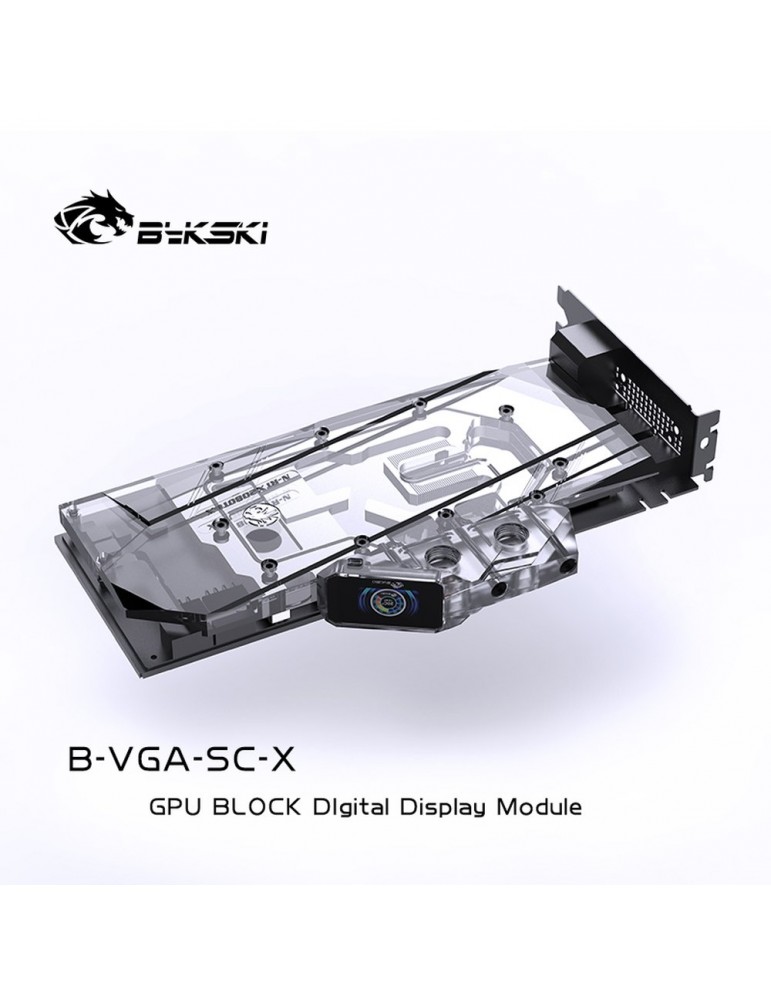 Bykski GPU Terminal con schermo LCD e Sensore di Temperatura - Clear - Acrilico - B-VGA-SC-X Bykski - 4