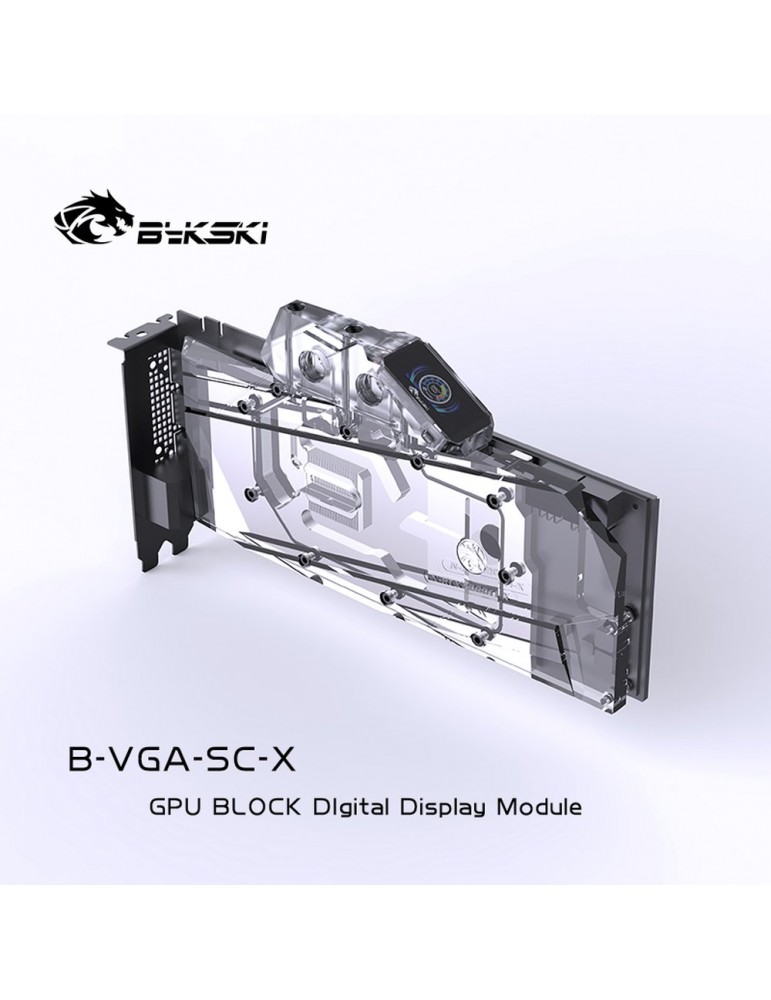 Bykski GPU Terminal con schermo LCD e Sensore di Temperatura - Black - POM - B-VGA-SC-X Bykski - 3