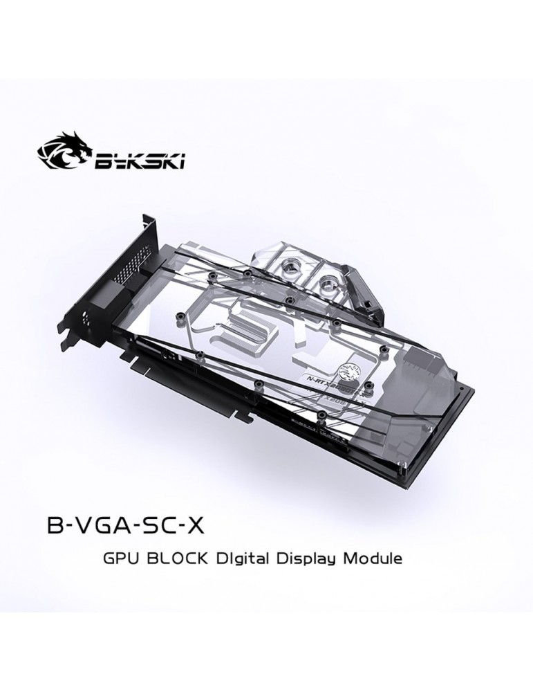 Bykski GPU Terminal con schermo LCD e Sensore di Temperatura - Black - POM - B-VGA-SC-X Bykski - 6