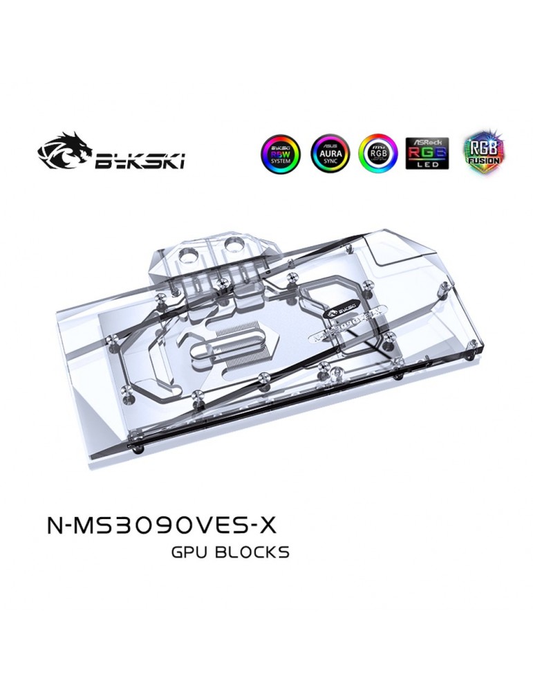 Bykski Waterblock GPU RTX 3080 / 3090 MSI VENTUS 3X V2 (incl. Backplate)  N-MS3090VES-X Bykski - 2