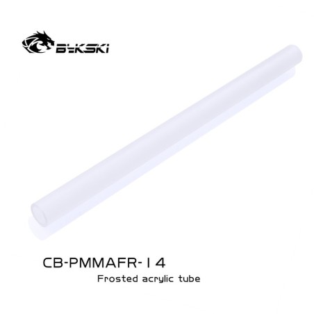 Bykski Tubo rigido PMMA 10/14 - SATINATO 500mm - CB-PMMAFR-14