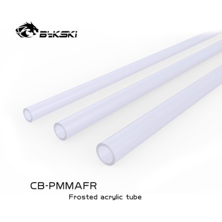 Bykski Tubo rigido PMMA 12/16 - SATINATO 500mm - CB-PMMAFR-16