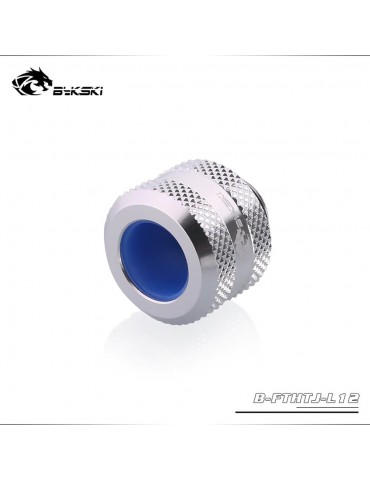 Bykski Raccordo per tubo rigido 12mm anti-sfilamento - Silver- B-FTHTJ-L12