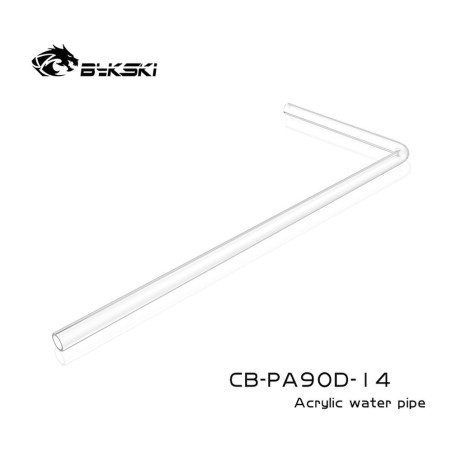 Bykski Tubo Rigido in PMMA (14 mm) pre-piegato 500x200 mm (CB-PA90D-14-90)