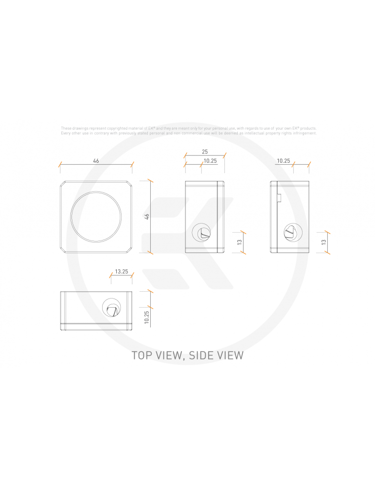 EK-Quantum Flussimetro visuale  D-RGB – Black EKWB - 5